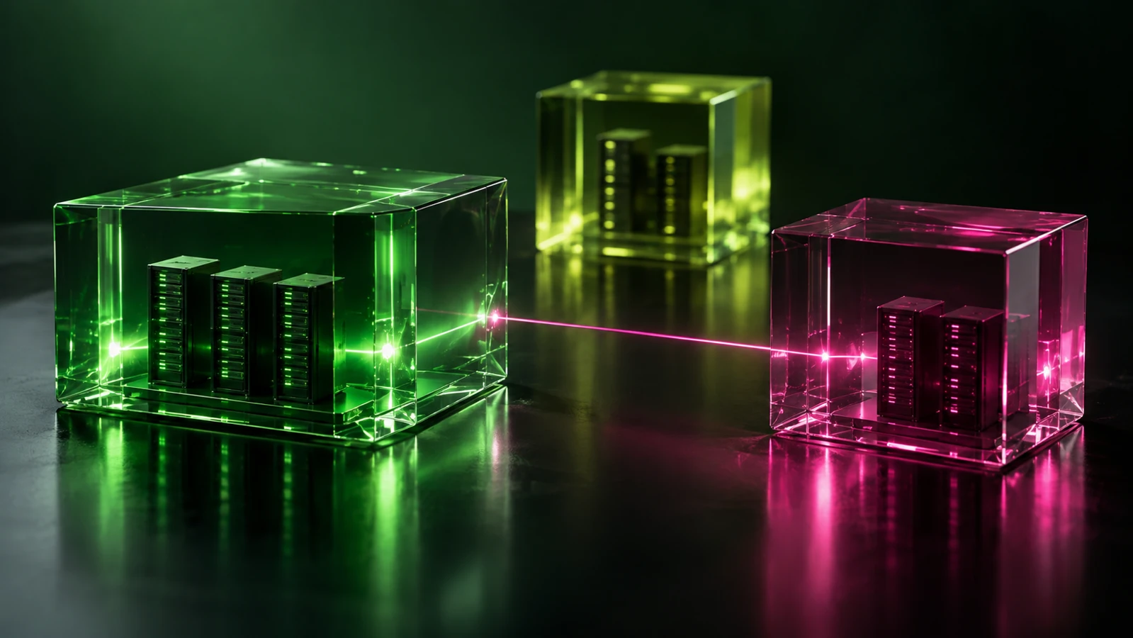Translucent blocks showing a local path and a cross-zone fallback