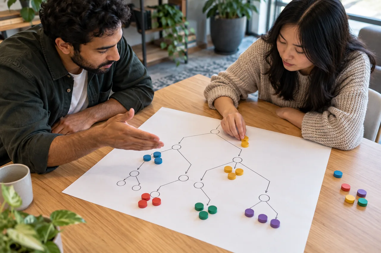 Two platform engineers review where delegated agent permissions should narrow before an action.
